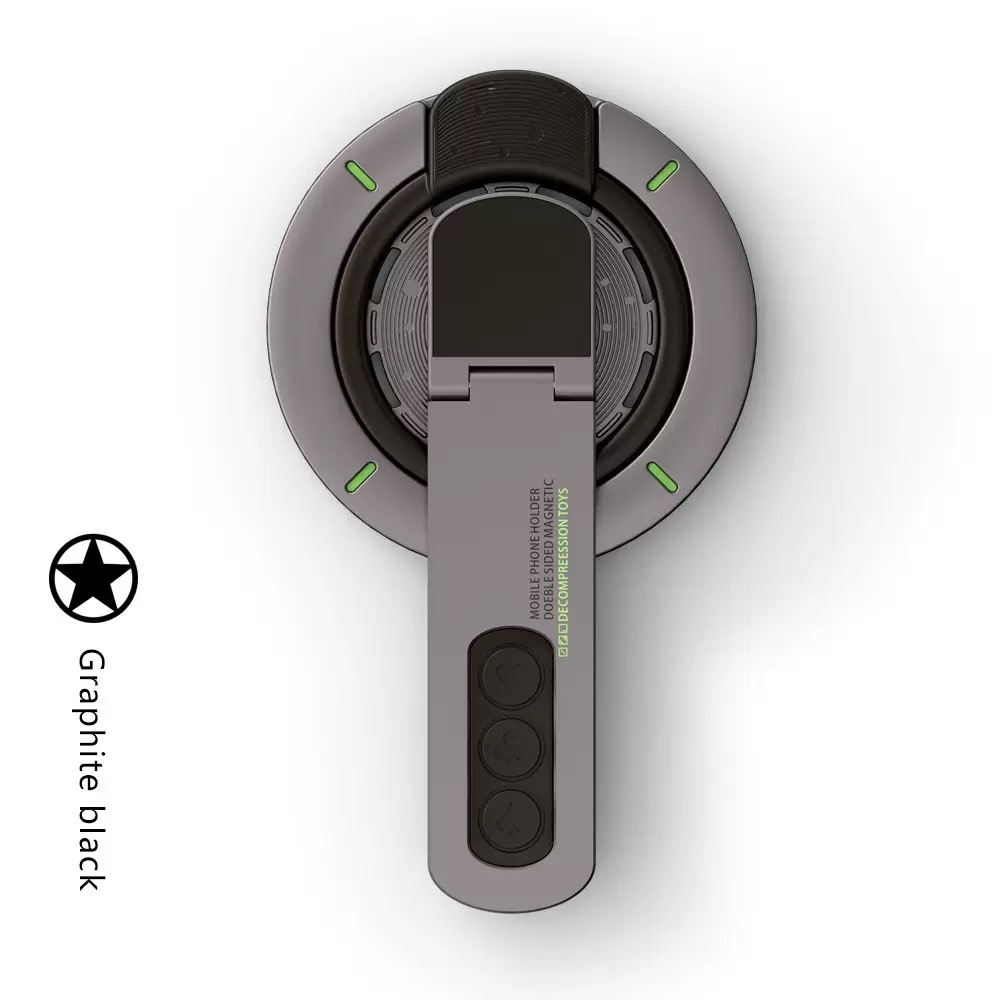 Double-sided Magnetic Ring Decompression Mobile Phone Holder