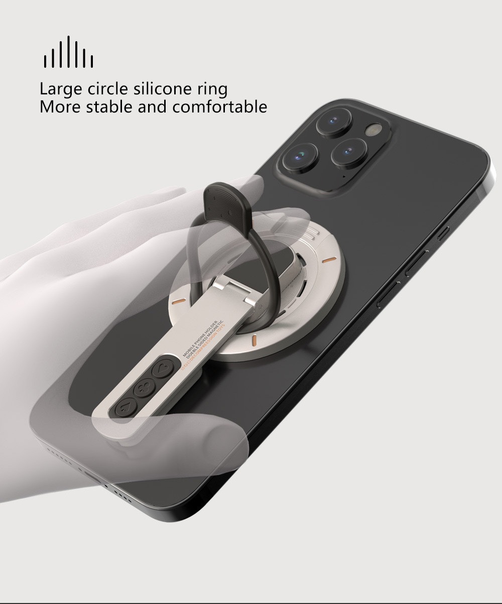Double-sided Magnetic Ring Decompression Mobile Phone Holder