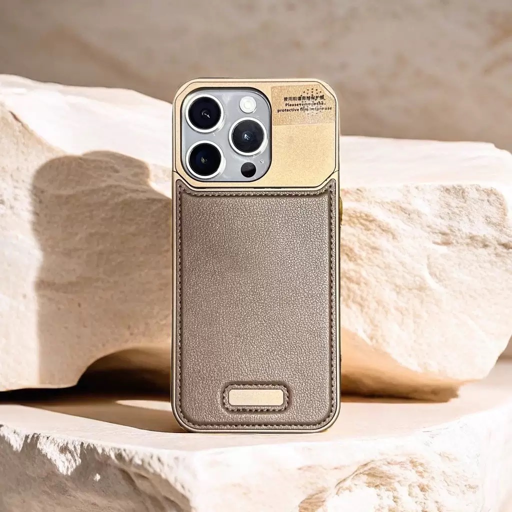 2025 New Leather Metal Aromatherapy Phone Case