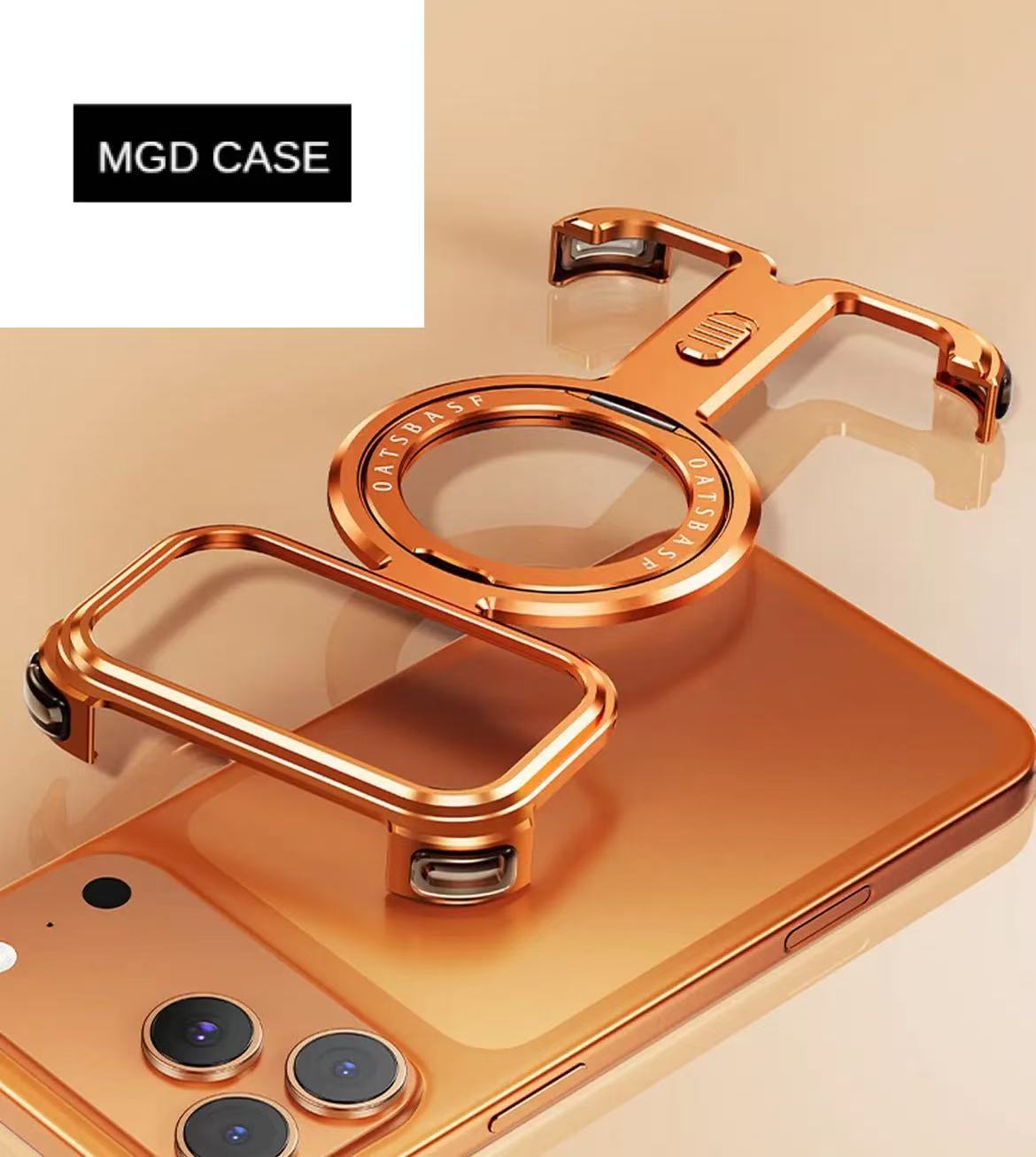 π-shaped Metal Magnetic Mobile Phone Case