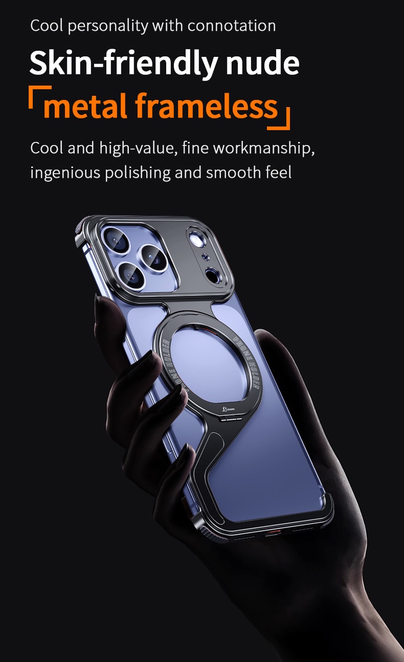 2025 New Z-shaped Metal Magnetic Phone Case