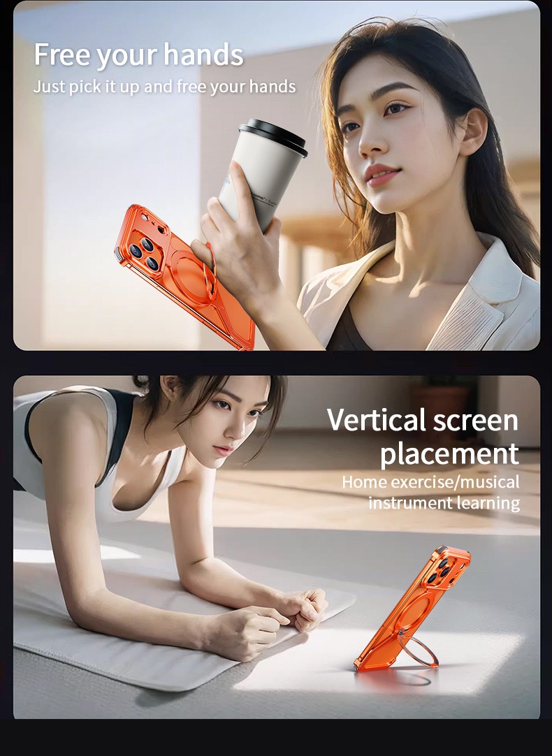 2025 New Z-shaped Metal Magnetic Phone Case