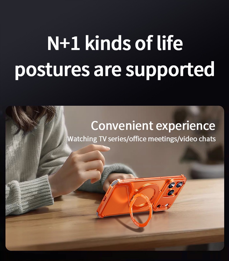 2025 New Z-shaped Metal Magnetic Phone Case