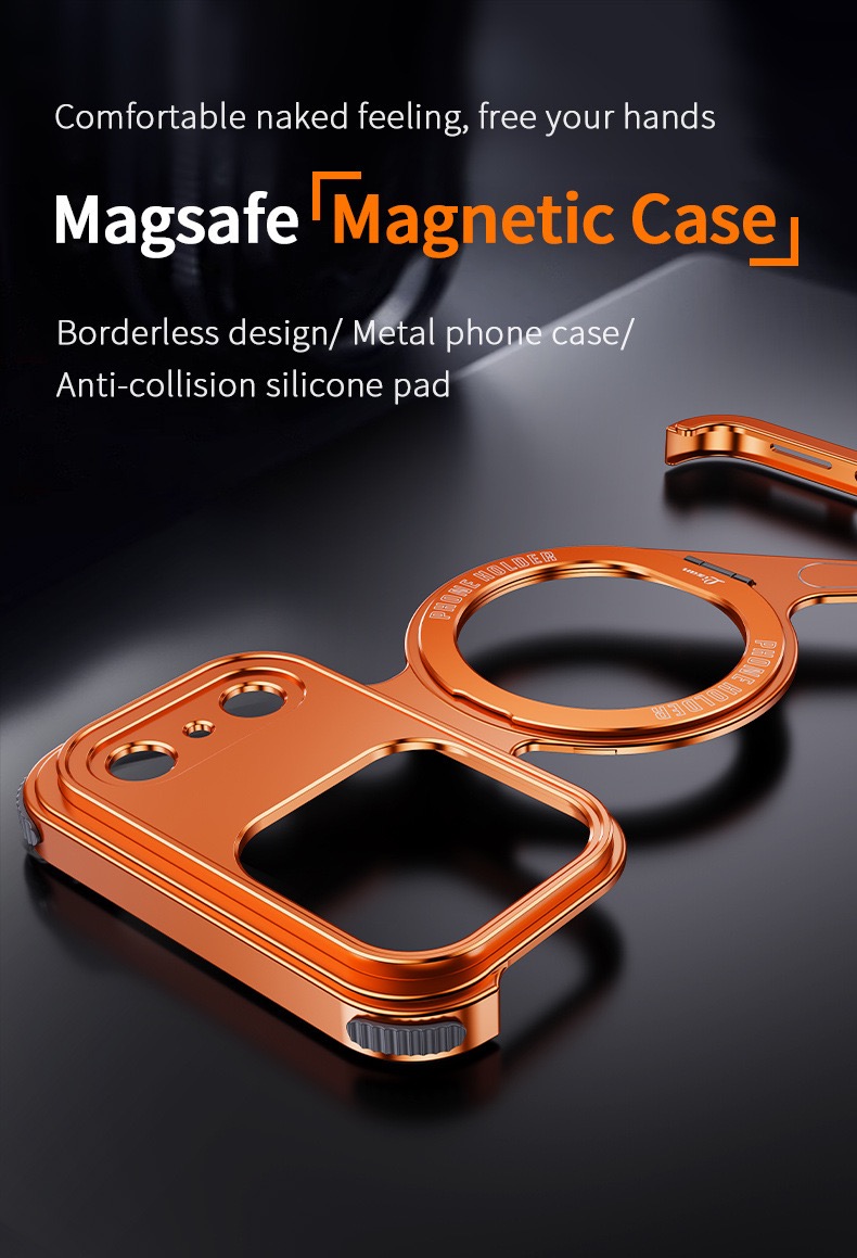 2025 New Z-shaped Metal Magnetic Phone Case