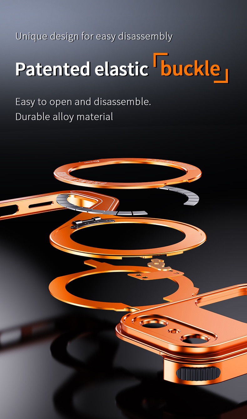 2025 New Z-shaped Metal Magnetic Phone Case