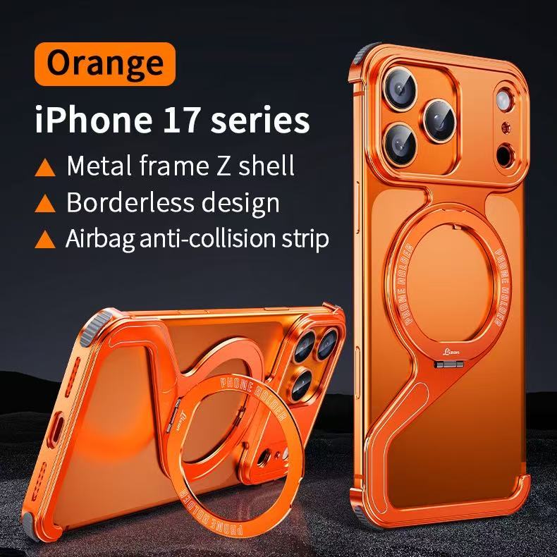2025 New Z-shaped Metal Magnetic Phone Case