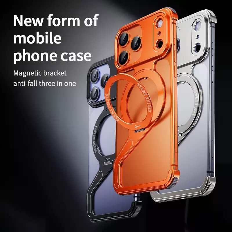 2025 New Z-shaped Metal Magnetic Phone Case