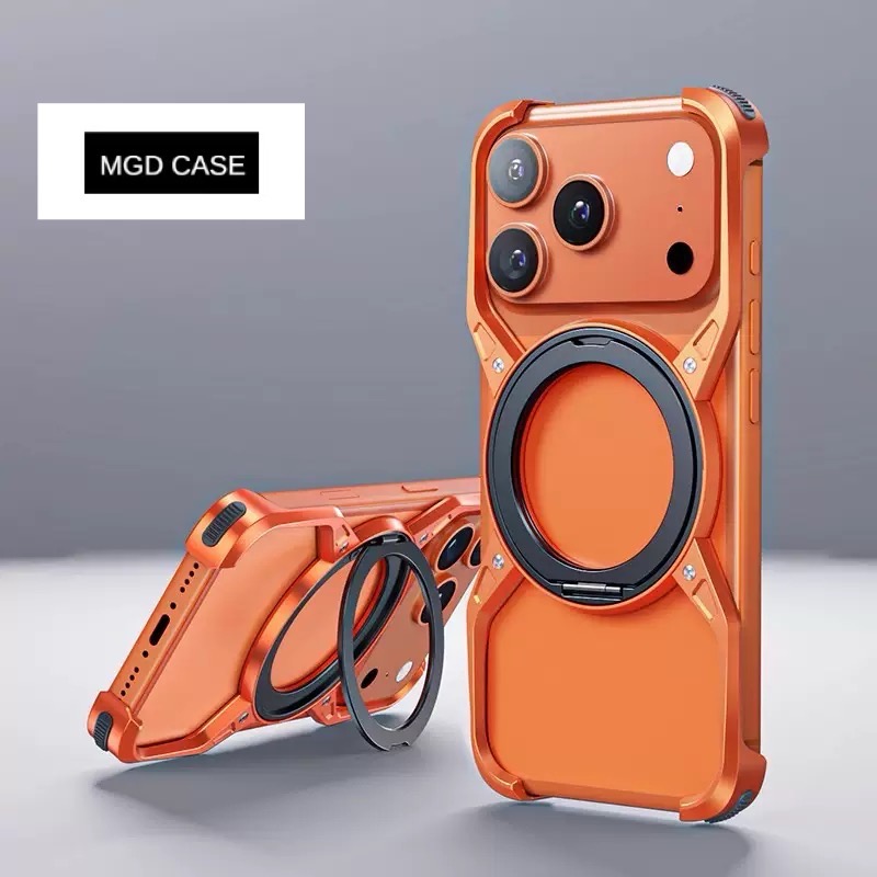Unique X Metal Rotating Magnetic Phone Case