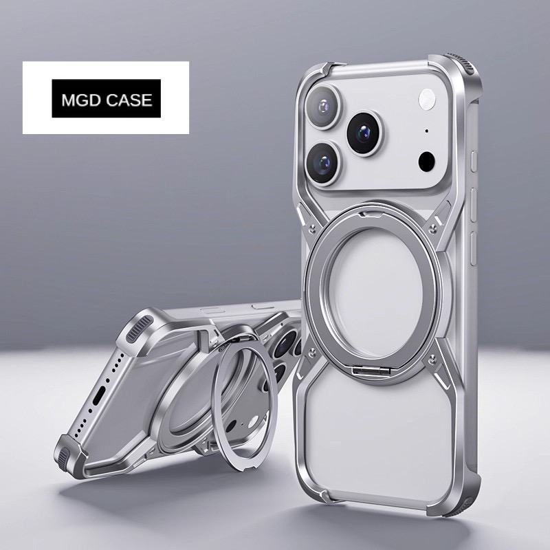 Unique X Metal Rotating Magnetic Phone Case