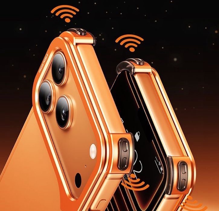 9-Shaped Metal Frame Bracket Anti-fall Mobile Phone Case