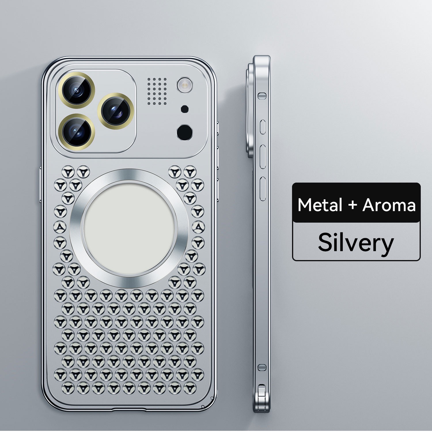 Super Cool Heat Dissipation Anti-fall Metal Magnetic Phone Case