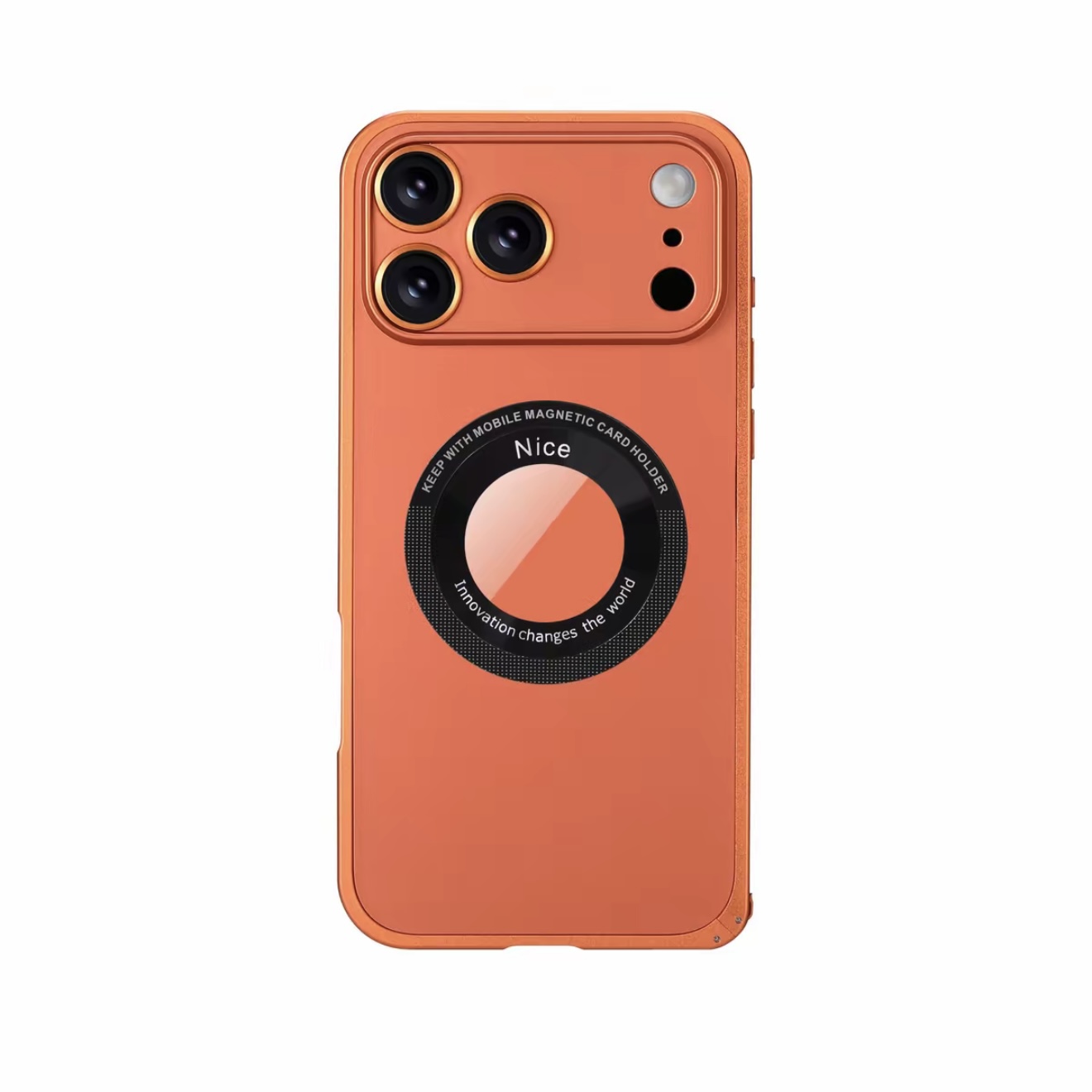 Metal Frame Hollow Magnetic Mobile Phone Case