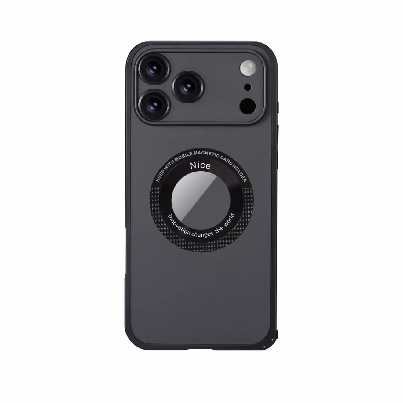 Metal Frame Hollow Magnetic Mobile Phone Case