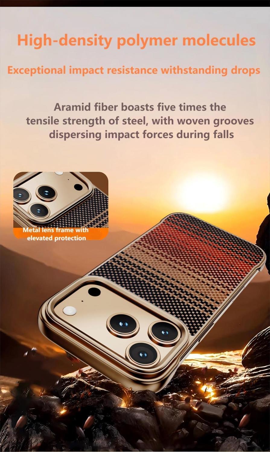 Kevlar Elegant Magnetic Carbon Fiber Pattern Phone Case