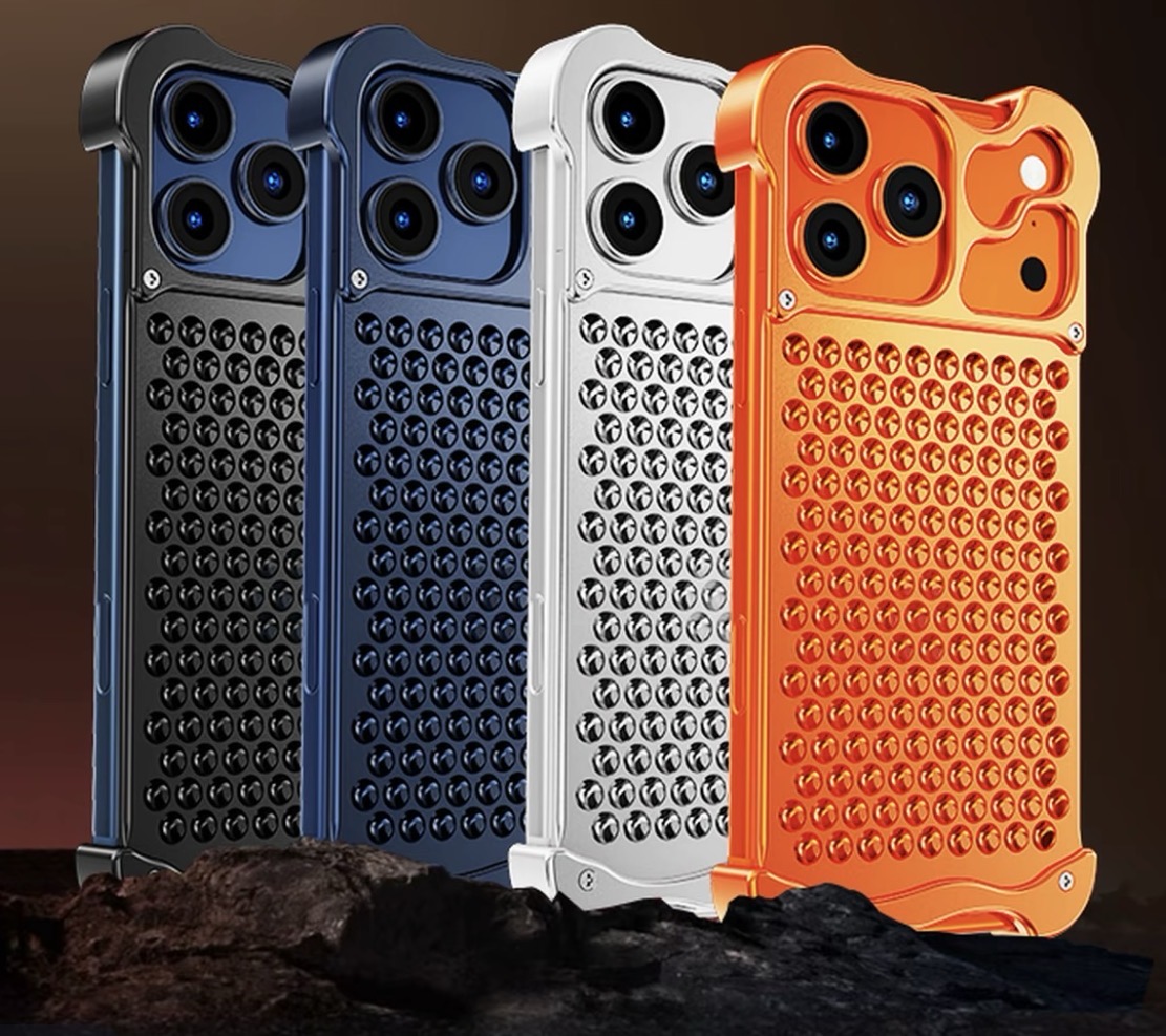 New Aluminum Alloy Honeycomb-Shaped Heat Dissipation phone case