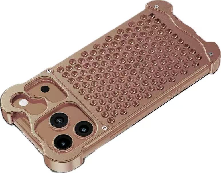 New Aluminum Alloy Honeycomb-Shaped Heat Dissipation phone case