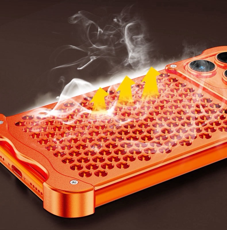New Aluminum Alloy Honeycomb-Shaped Heat Dissipation phone case