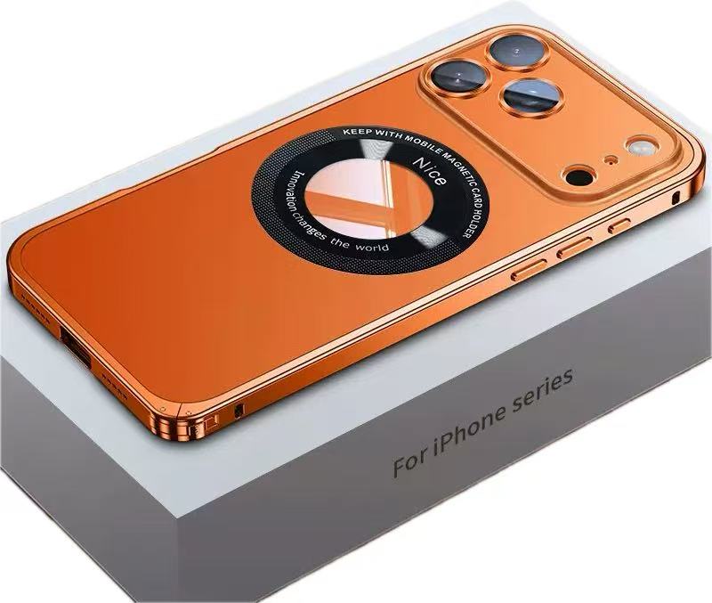 Metal Frame Hollow Magnetic Mobile Phone Case