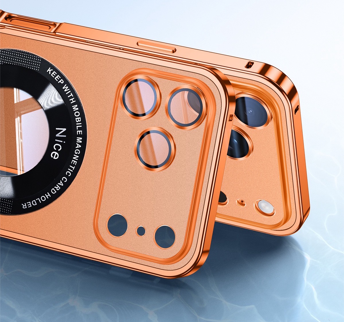 Metal Frame Hollow Magnetic Mobile Phone Case