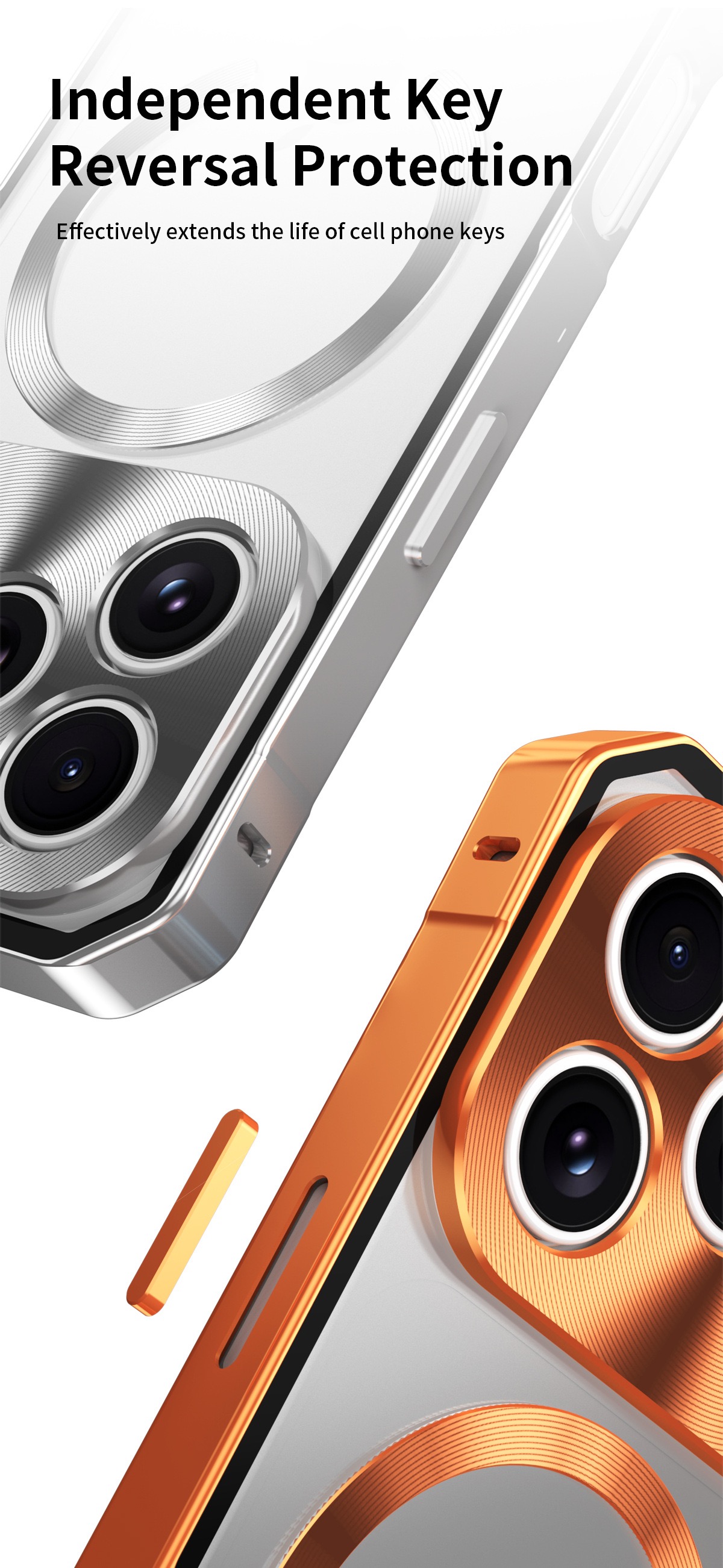 Magnetic Alloy Frame Mobile Phone Case