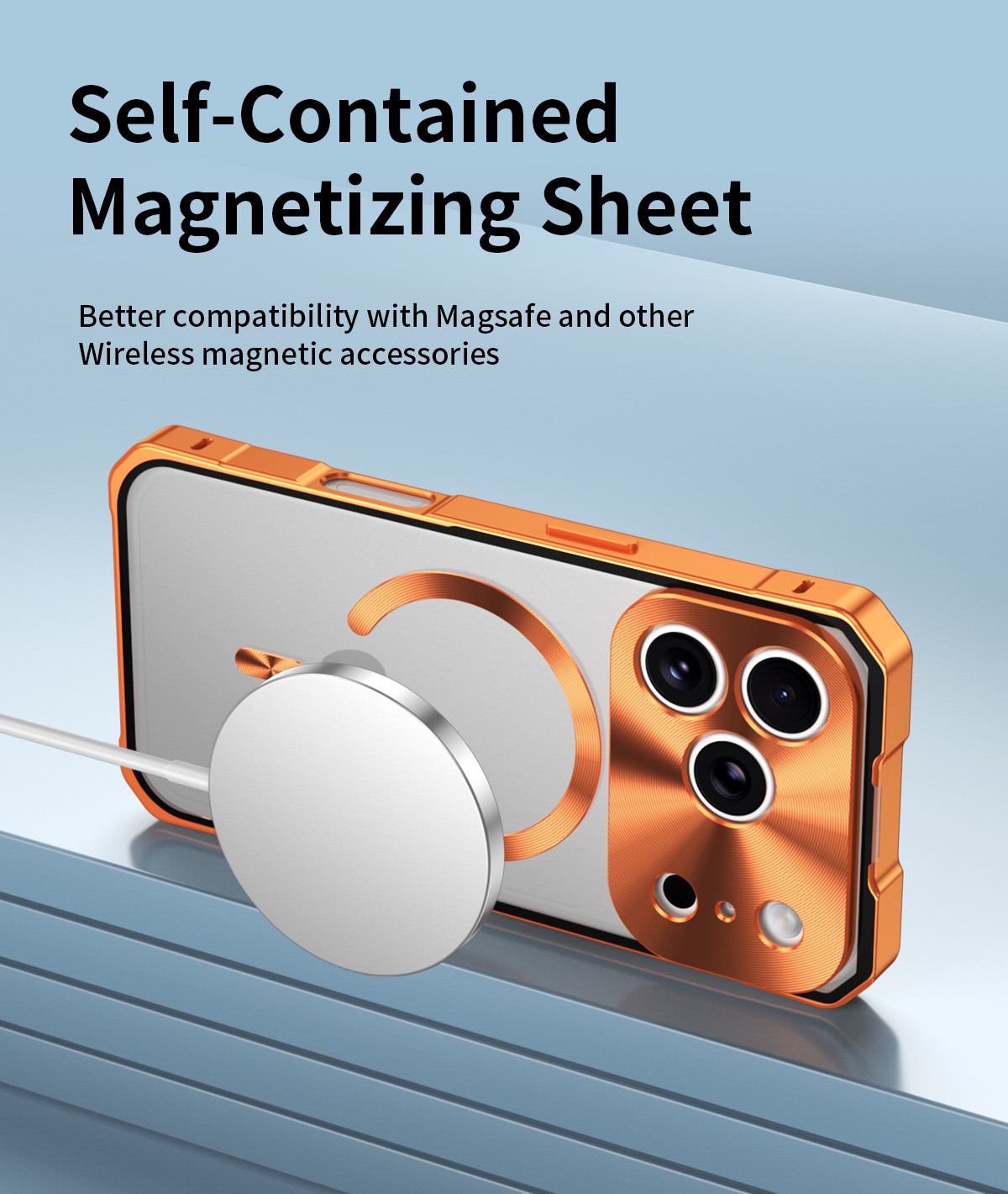 Magnetic Alloy Frame Mobile Phone Case