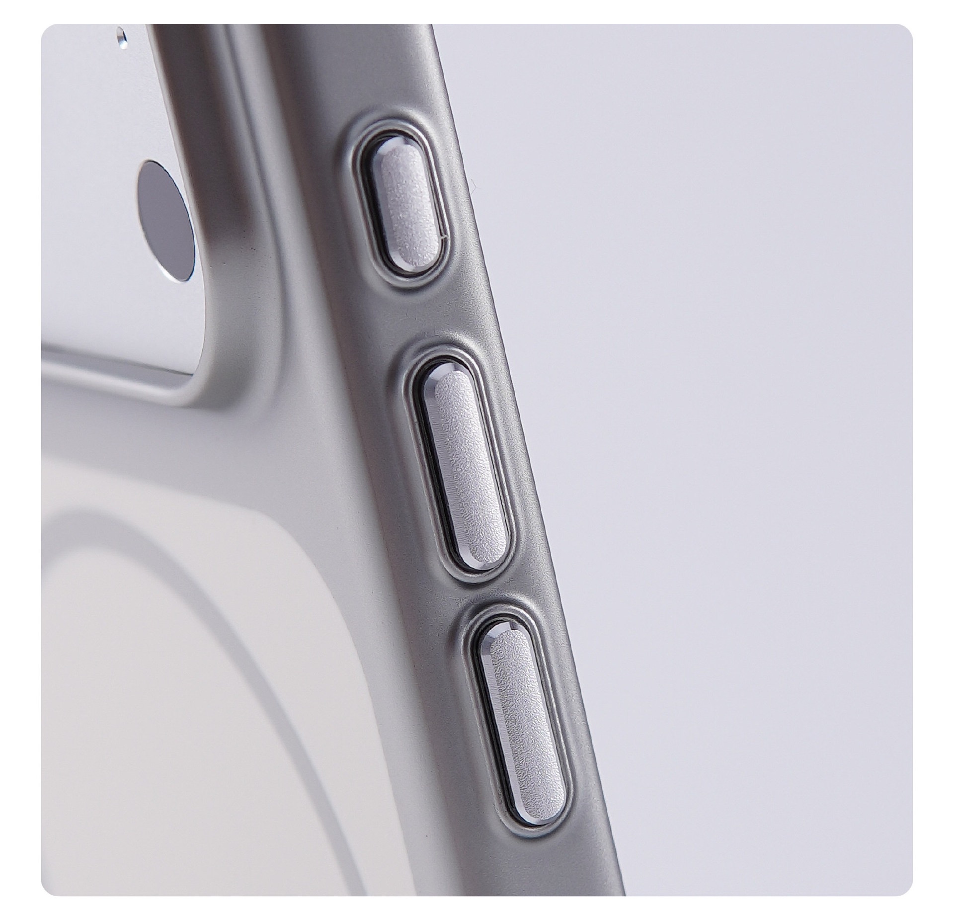 New Year Simple Solid Color Electroplated Magnetic Phone Case