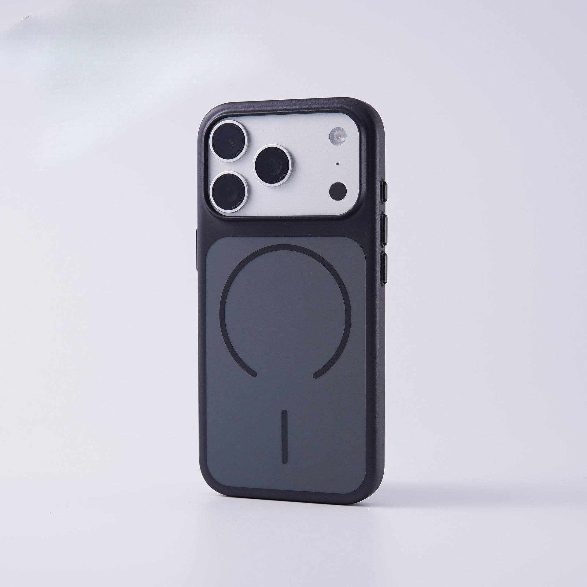 New Year Simple Solid Color Electroplated Magnetic Phone Case