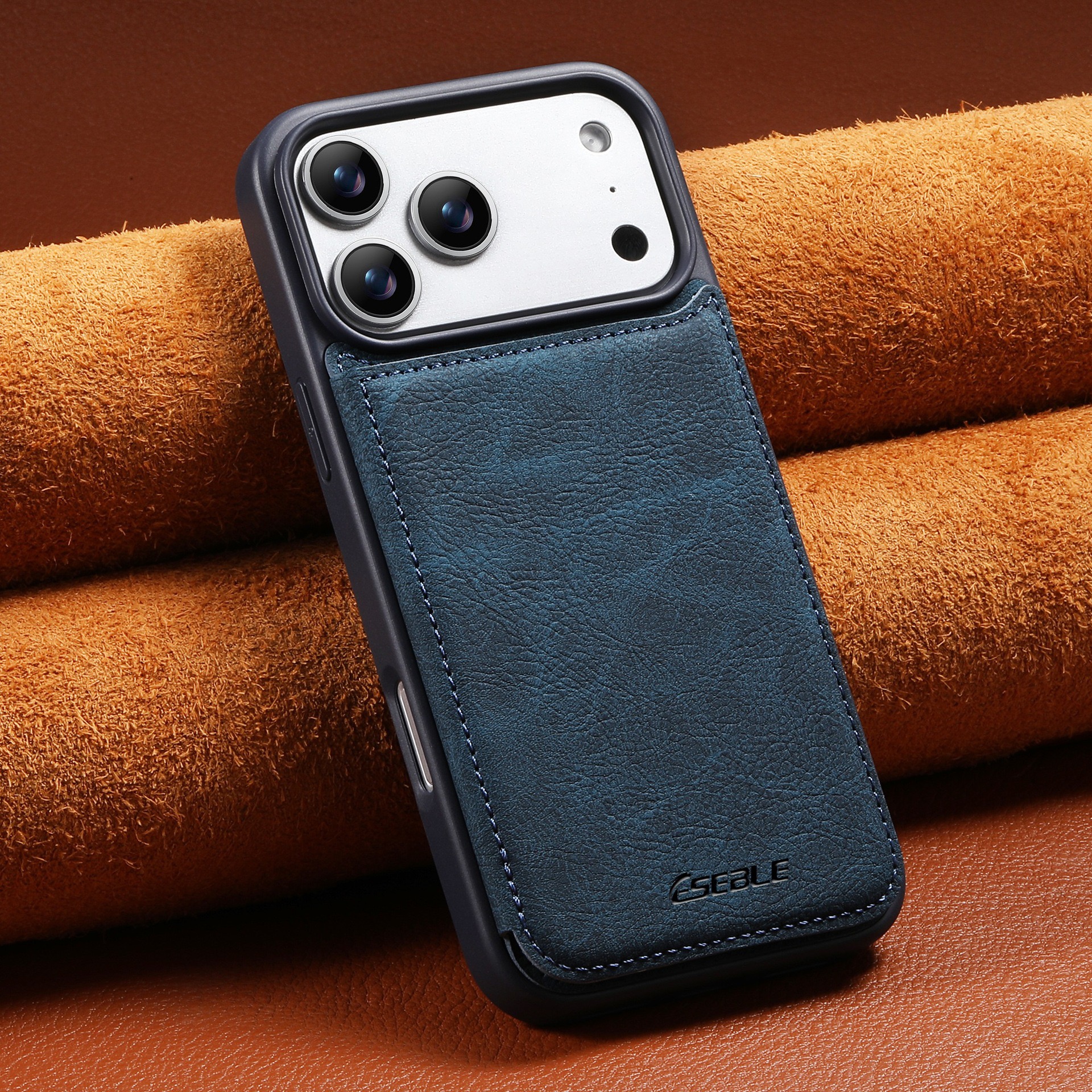 Leather back cover SIM card slot phone case