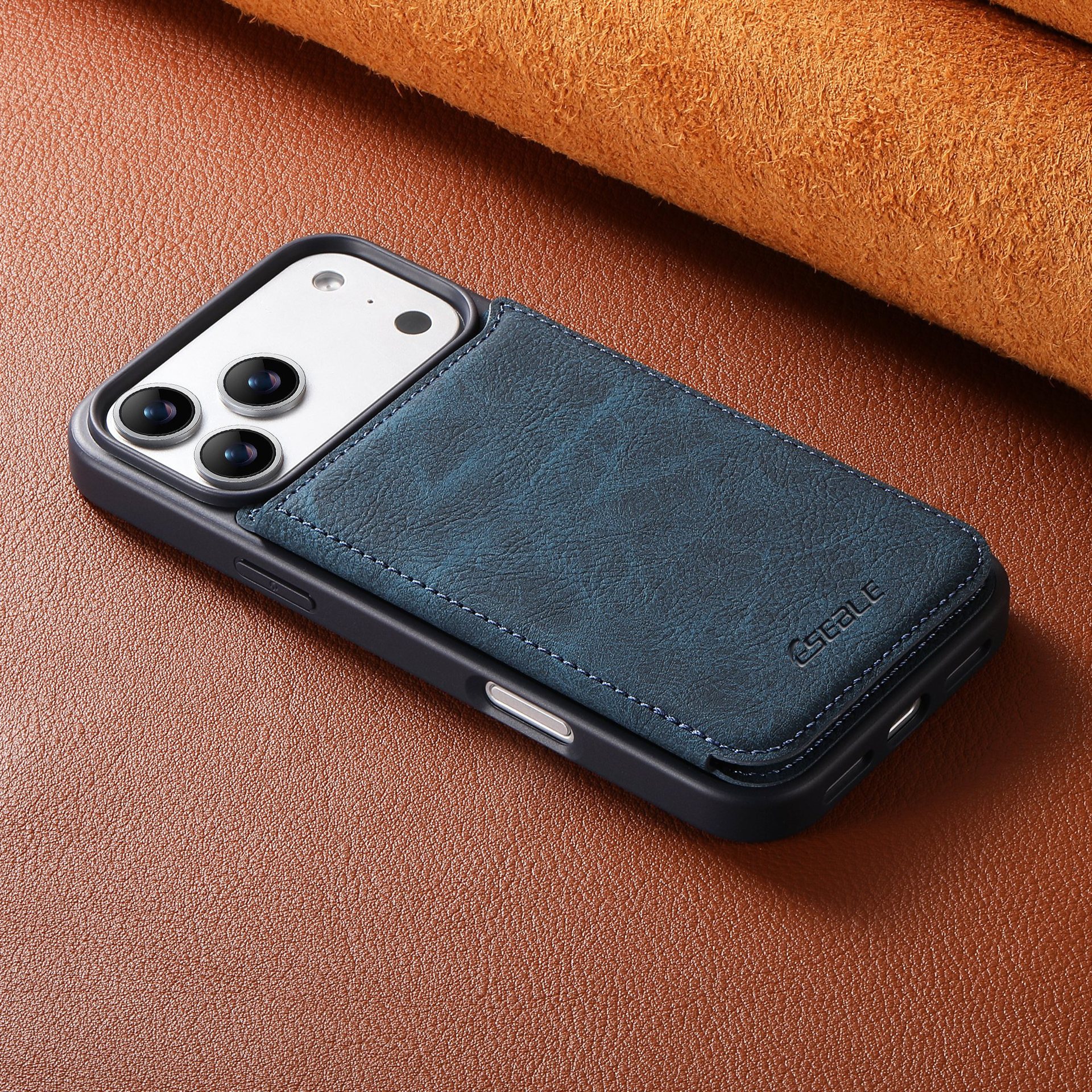 Leather back cover SIM card slot phone case