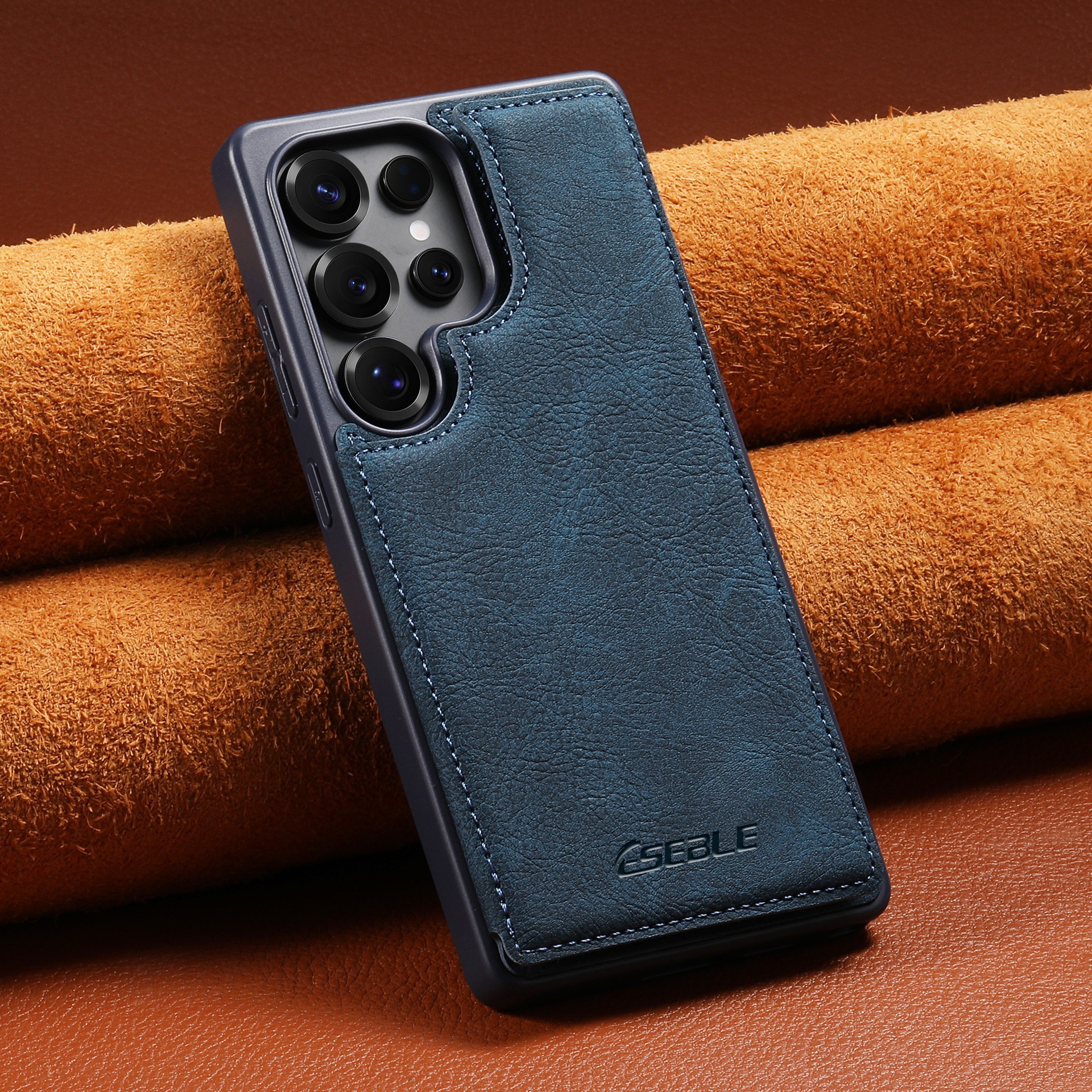 Leather back cover SIM card slot phone case