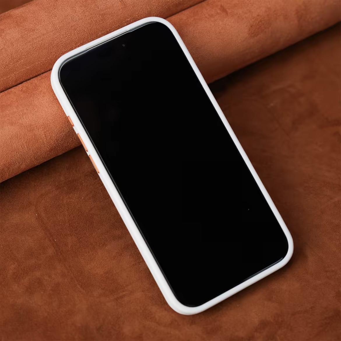 Premium elegant rotating stand leather and fabric textured magnetic phone case