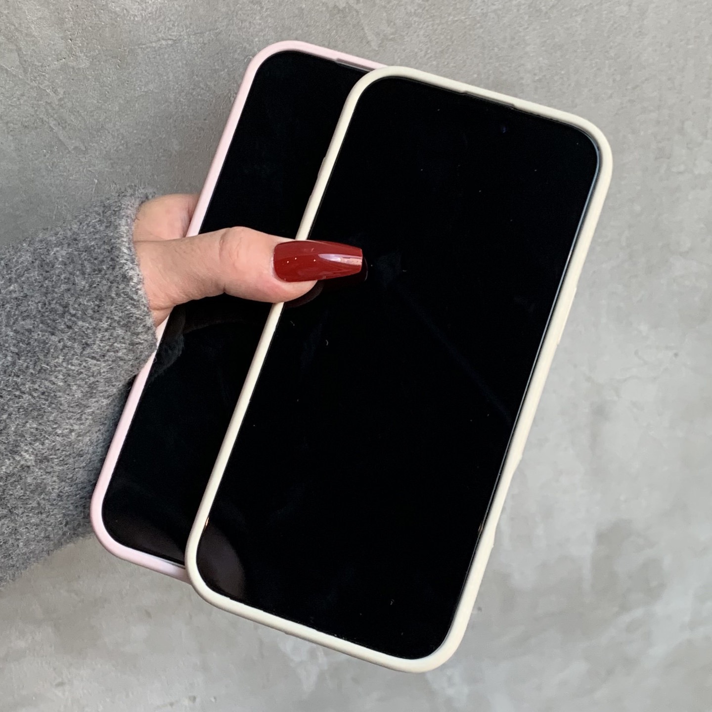 Large-view window anti-drop liquid silicone magnetic phone case