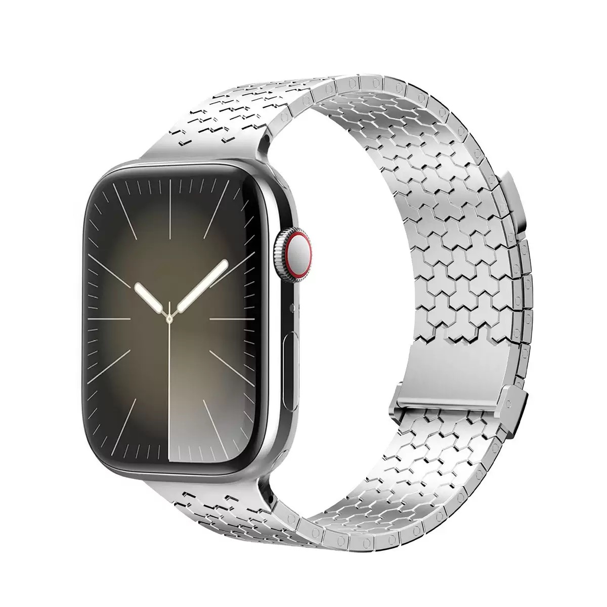 MGD Compatible with Apple Watch bands 42/46/38/40/41/44/45/49mm New Magnetic Stainless Steel for iWatch Series 11 10 9 8 7 6 5 4 SE/Ultra 3-MGD CASE