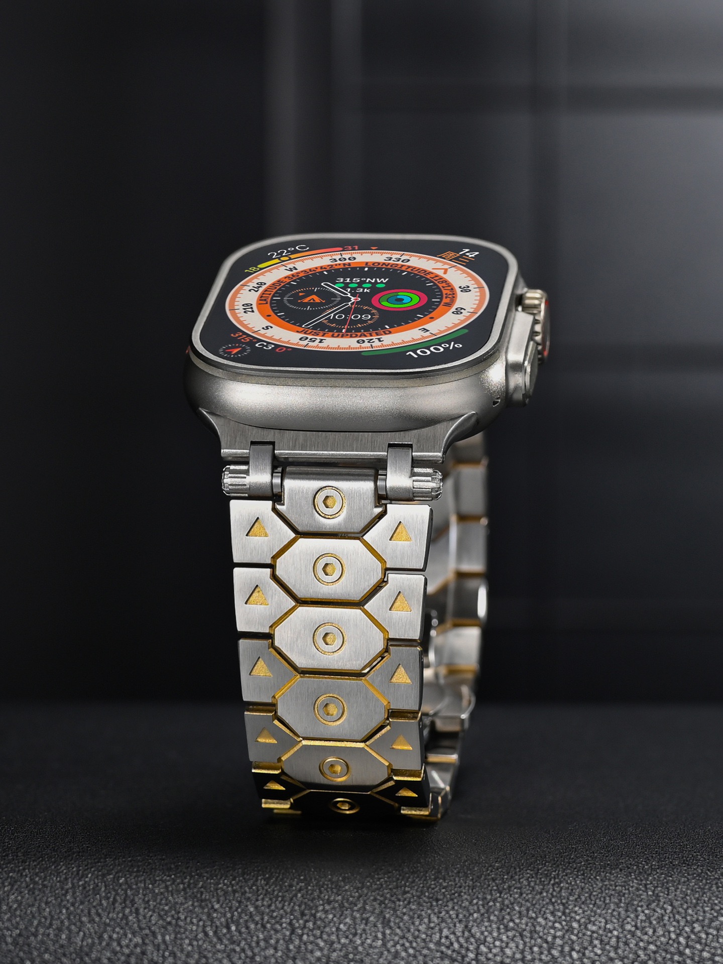 Titan MGD Compatible with Apple Watch bands 42/46/38/40/41/44/45/49mm New Magnetic Stainless Steel for iWatch Series 11 10 9 8 7 6 5 4 SE/Ultra 3-MGD CASE