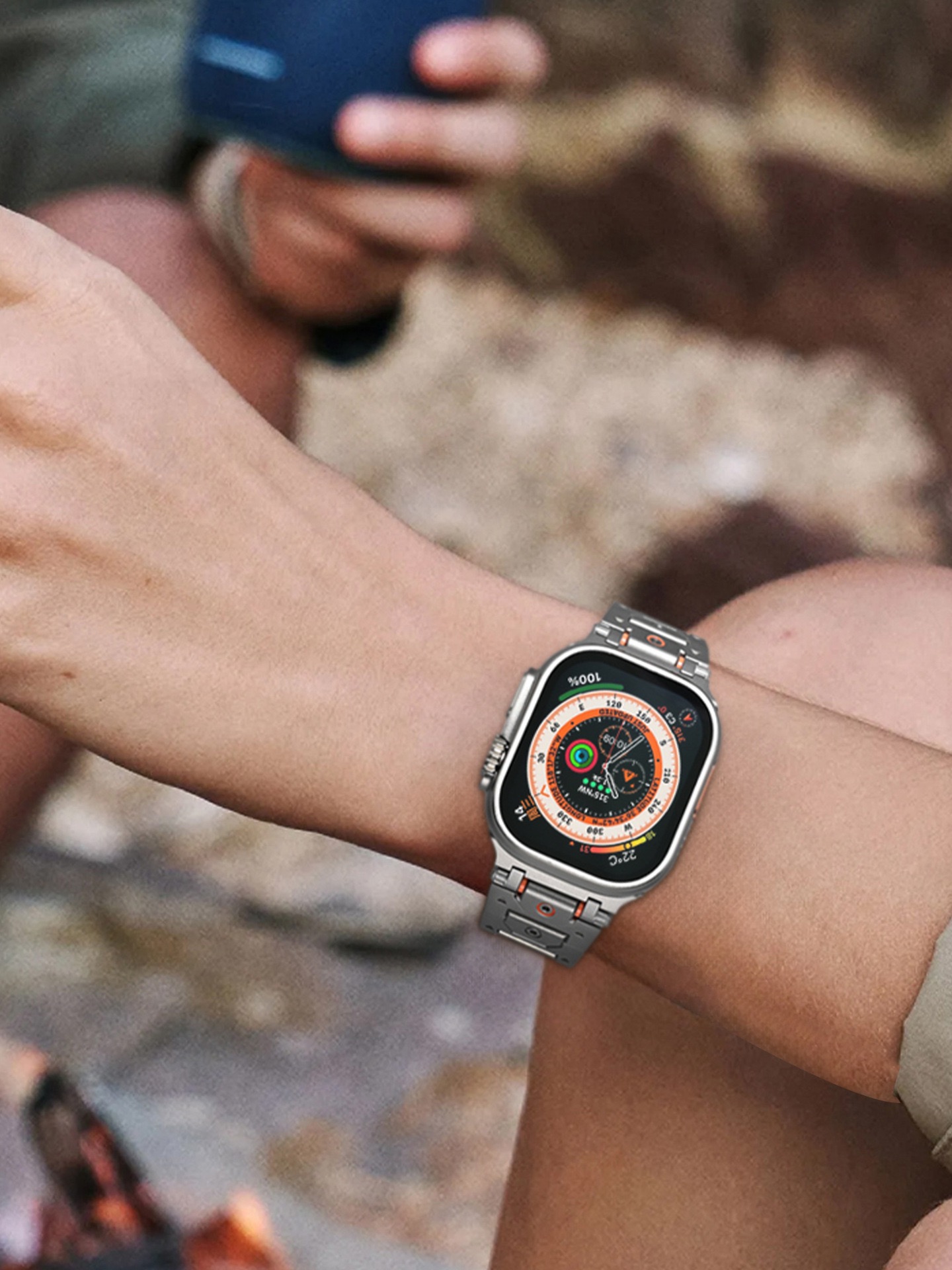 Titan MGD Compatible with Apple Watch bands 42/46/38/40/41/44/45/49mm New Magnetic Stainless Steel for iWatch Series 11 10 9 8 7 6 5 4 SE/Ultra 3-MGD CASE