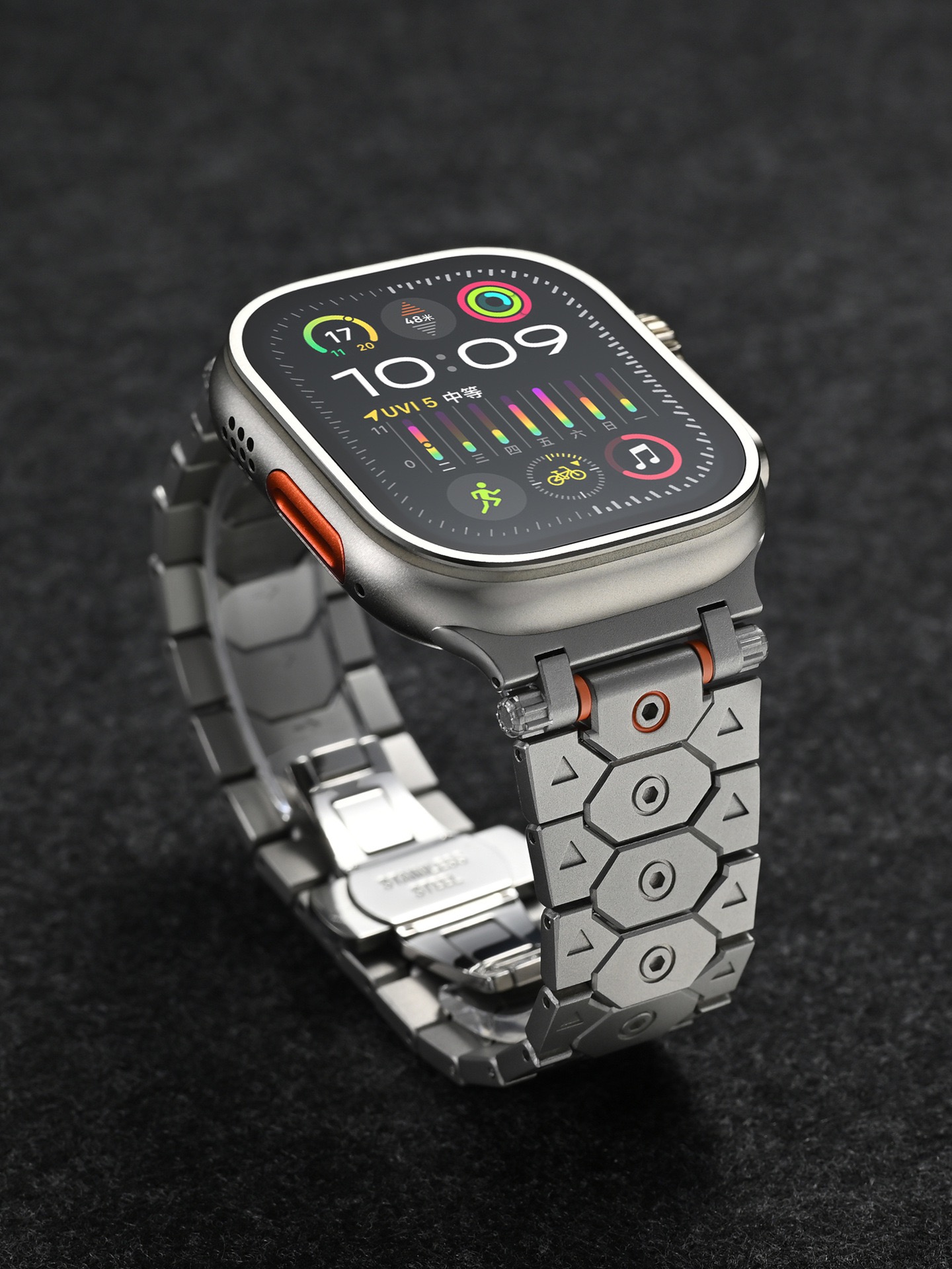 Titan MGD Compatible with Apple Watch bands 42/46/38/40/41/44/45/49mm New Magnetic Stainless Steel for iWatch Series 11 10 9 8 7 6 5 4 SE/Ultra 3-MGD CASE