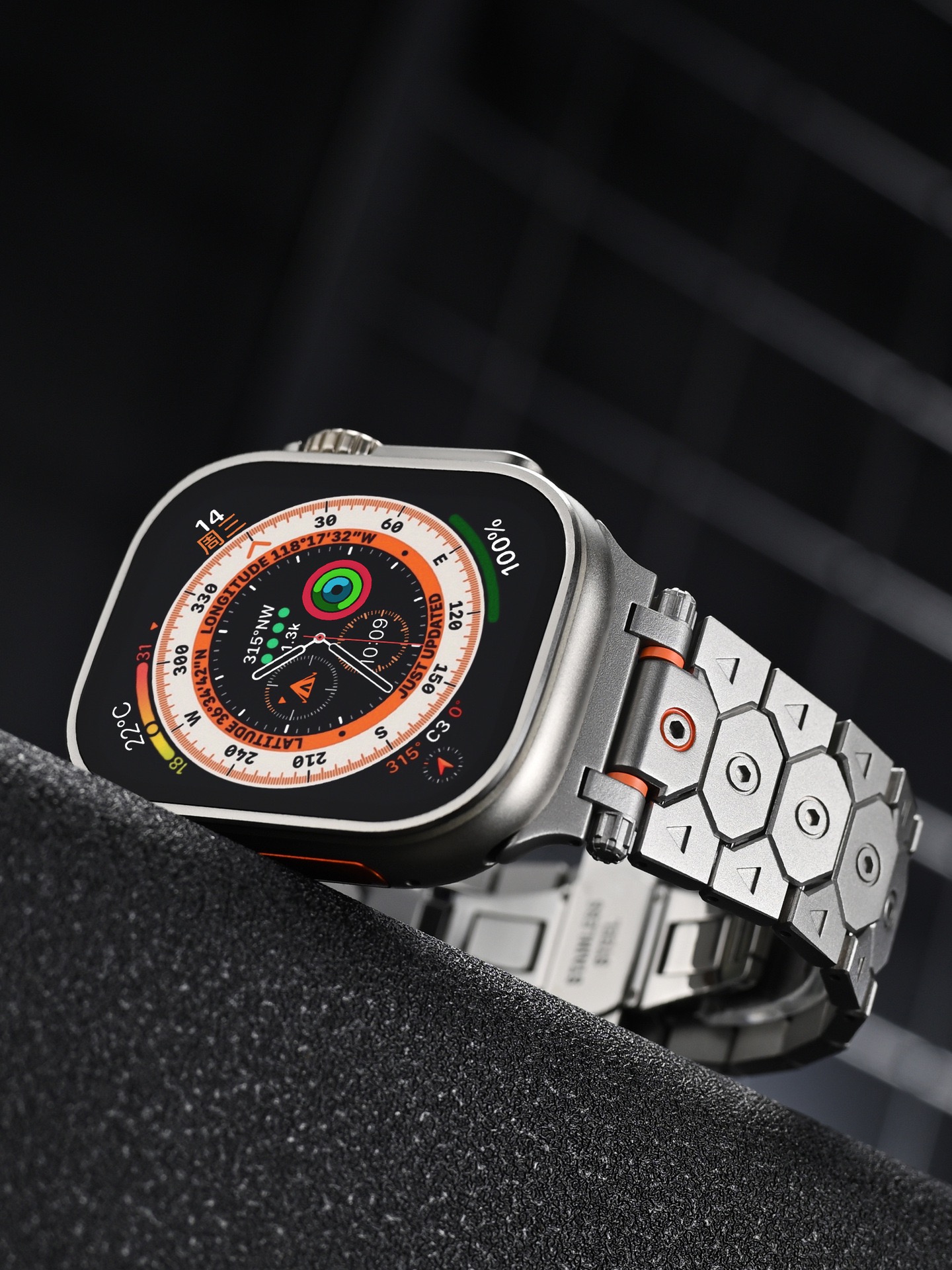 Titan MGD Compatible with Apple Watch bands 42/46/38/40/41/44/45/49mm New Magnetic Stainless Steel for iWatch Series 11 10 9 8 7 6 5 4 SE/Ultra 3-MGD CASE