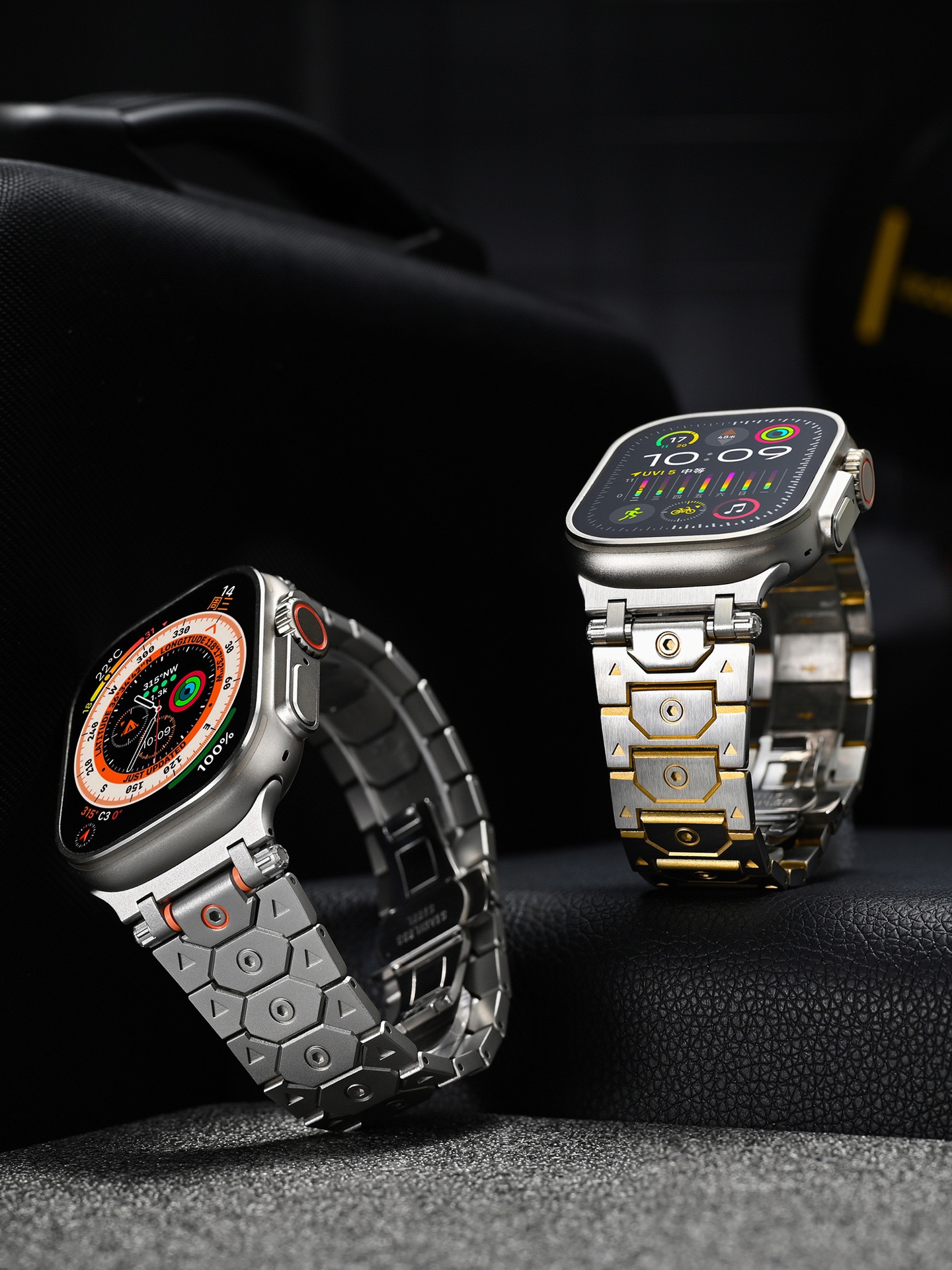 Titan MGD Compatible with Apple Watch bands 42/46/38/40/41/44/45/49mm New Magnetic Stainless Steel for iWatch Series 11 10 9 8 7 6 5 4 SE/Ultra 3-MGD CASE