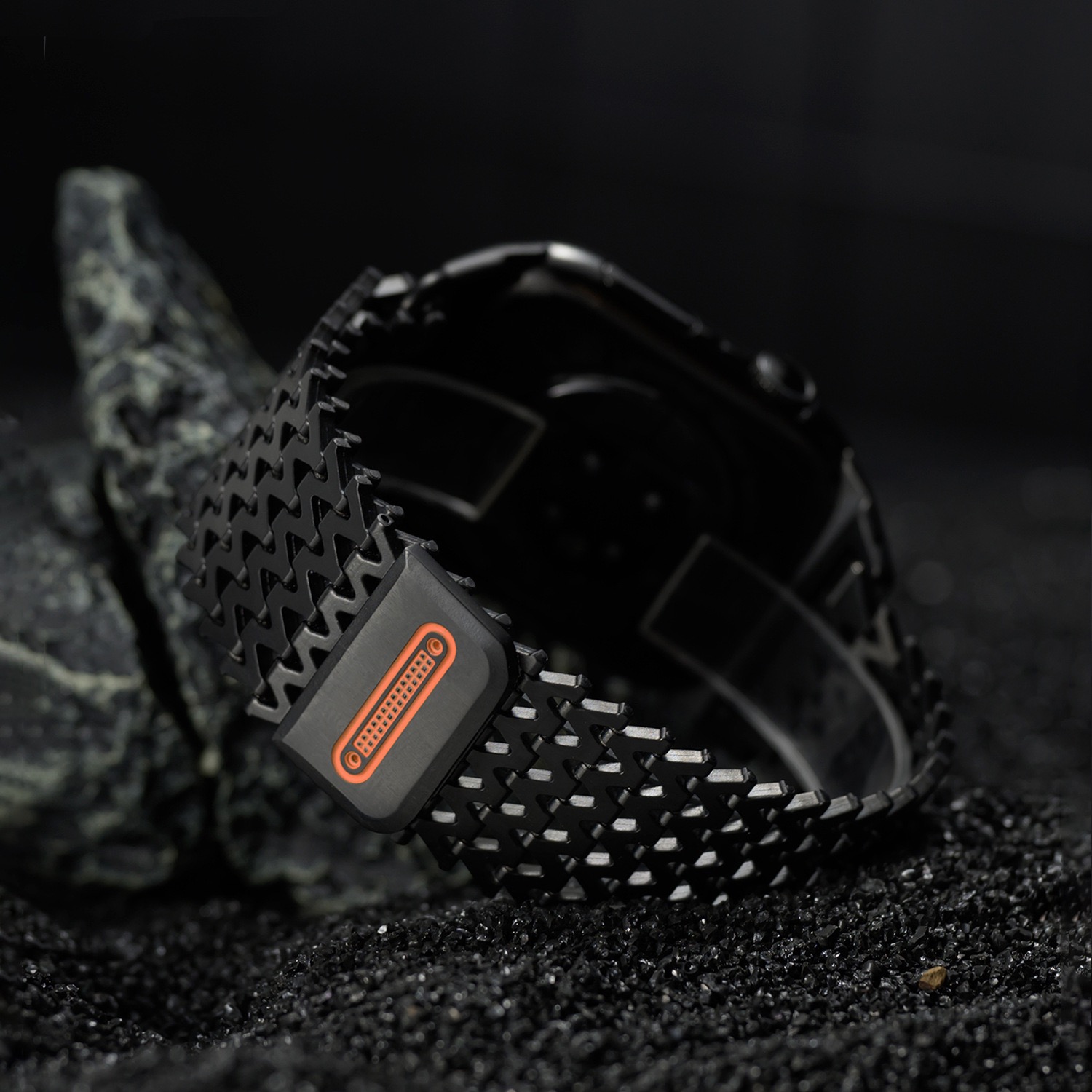 Dragon W-shaped MGD Compatible with Apple Watch bands 44/45/46/49mm New Magnetic Stainless Steel for iWatch Series 11 10 9 8 7 6 5 4 SE/Ultra 3-MGD CASE