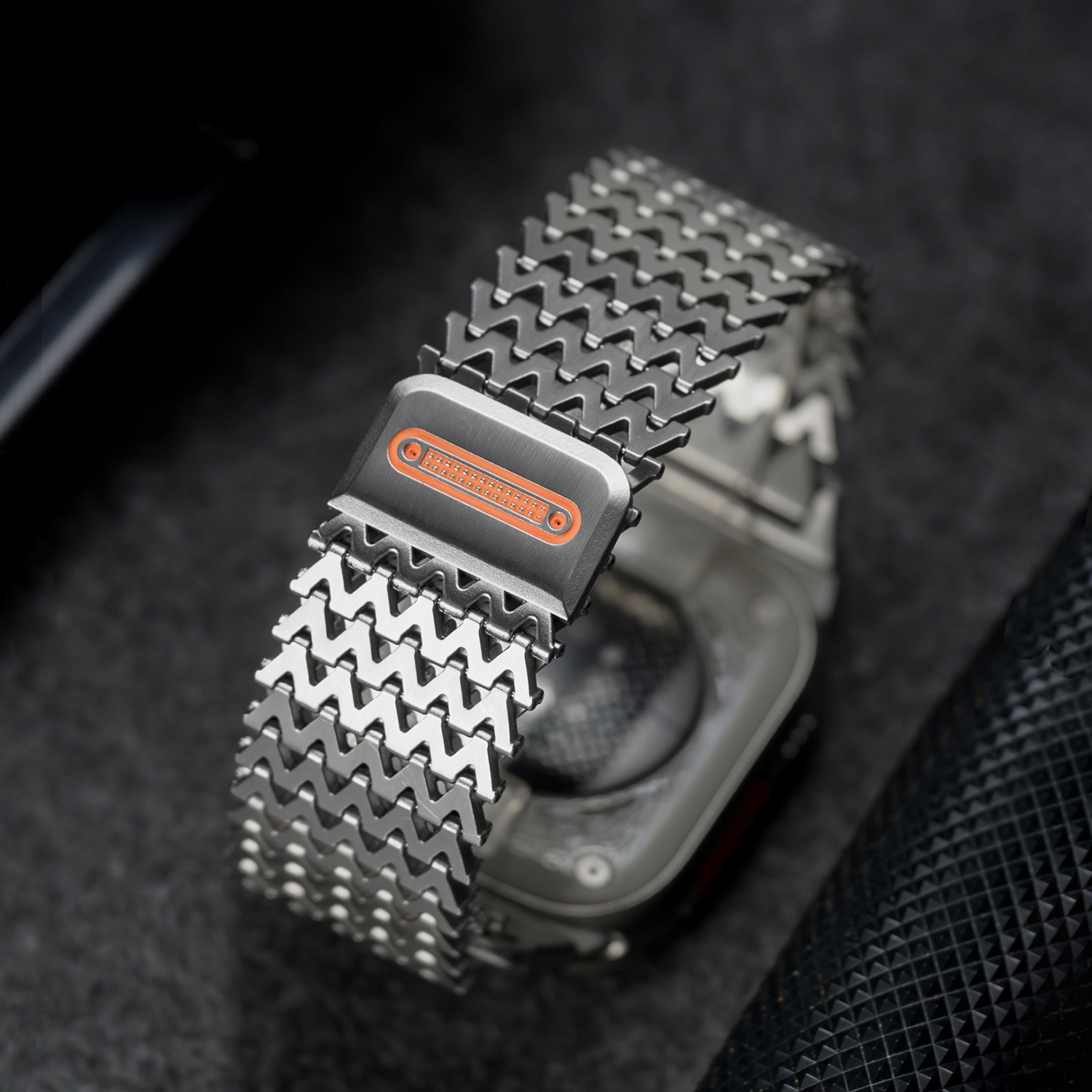 Dragon W-shaped MGD Compatible with Apple Watch bands 44/45/46/49mm New Magnetic Stainless Steel for iWatch Series 11 10 9 8 7 6 5 4 SE/Ultra 3-MGD CASE