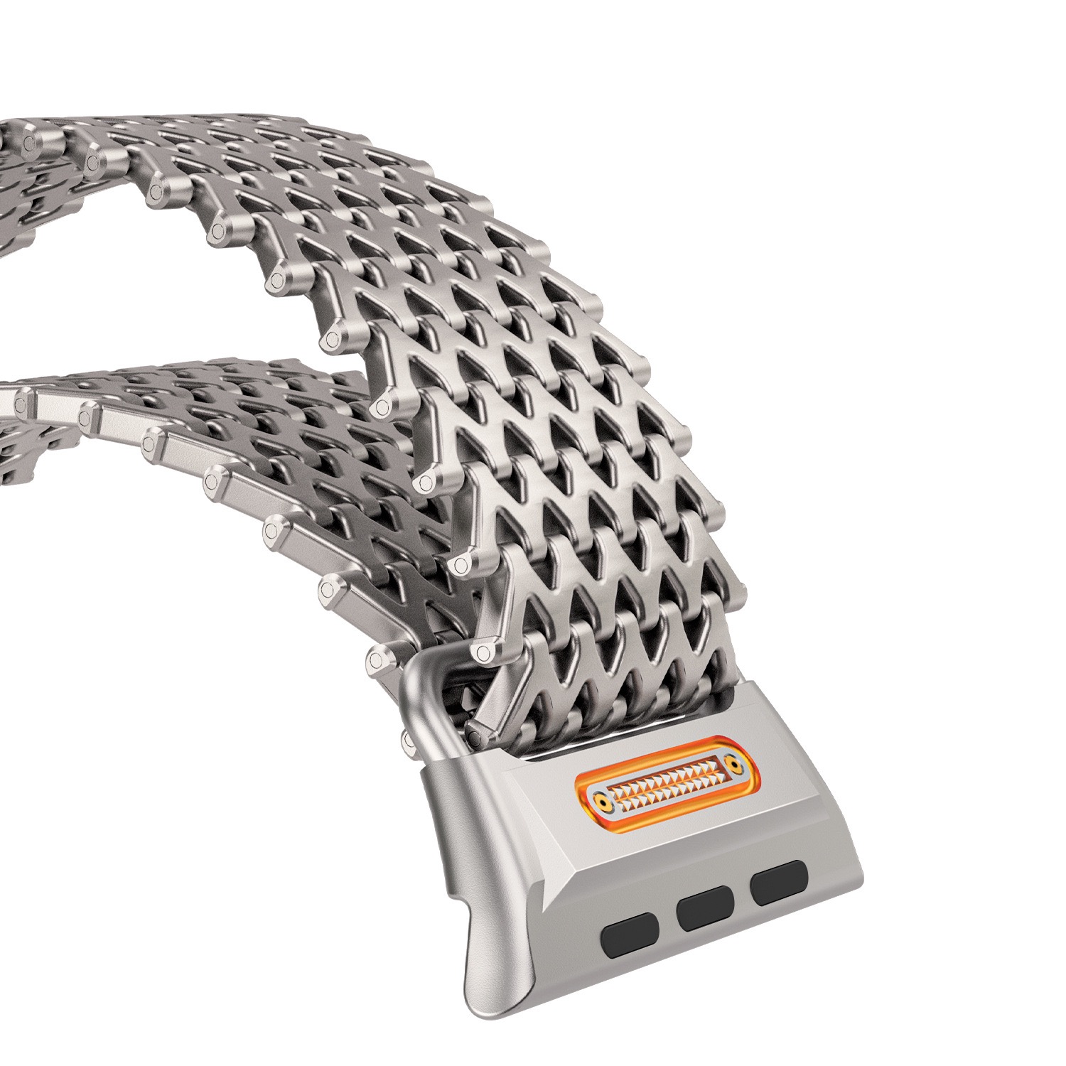 Dragon W-shaped MGD Compatible with Apple Watch bands 44/45/46/49mm New Magnetic Stainless Steel for iWatch Series 11 10 9 8 7 6 5 4 SE/Ultra 3-MGD CASE