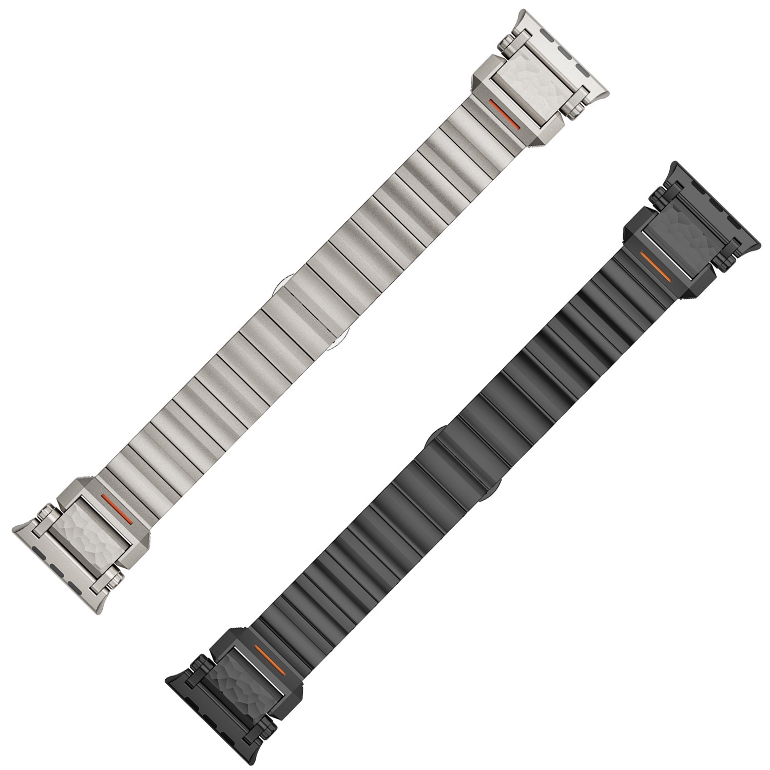 Titanium Hammered Pattern MGD Compatible with Apple Watch bands 42/46/38/40/41/44/45/49mm New Magnetic Stainless Steel for iWatch Series 11 10 9 8 7 6 5 4 SE/Ultra 3-MGD CASE