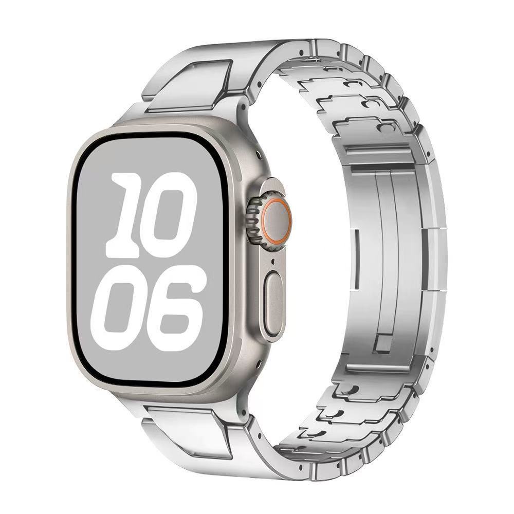 MGD H-shaped Compatible with Apple Watch bands 42/46/44/45/49mm New Magnetic Stainless Steel for iWatch Series 11 10 9 8 7 6 5 4 SE/Ultra 3-MGD CASE