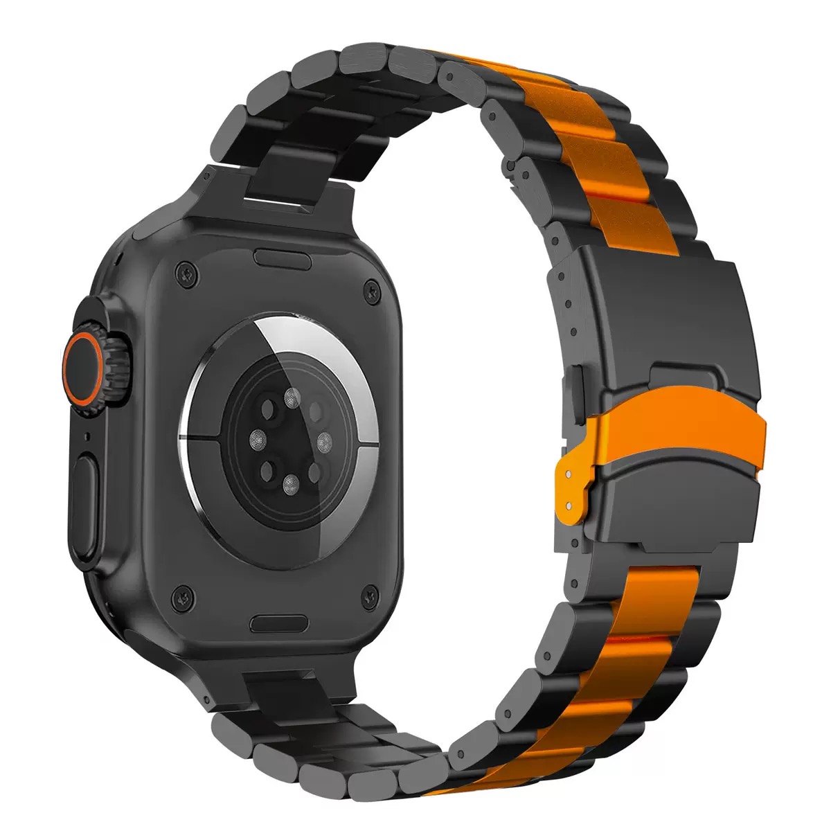 New Ultra Pure Titanium Three-link Titanium Alloy MGD Compatible with Apple Watch bands 42/46/38/40/41/44/45/49mm for iWatch Series 11 10 9 8 7 6 5 4 SE/Ultra 3-MGD CASE