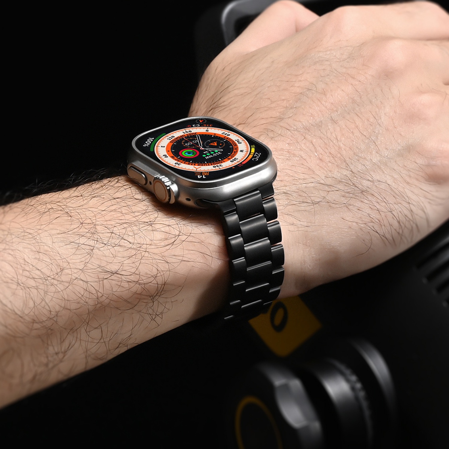 New Ultra Pure Titanium Three-link Titanium Alloy MGD Compatible with Apple Watch bands 42/46/38/40/41/44/45/49mm for iWatch Series 11 10 9 8 7 6 5 4 SE/Ultra 3-MGD CASE