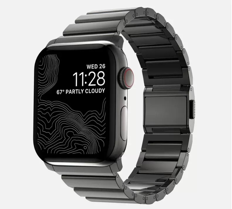 Norman MGD Compatible with Apple Watch bands 42/46/44/45/49mm New Magnetic Ultra Pure Titanium iWatch Band Titanium Alloy-MGD CASE