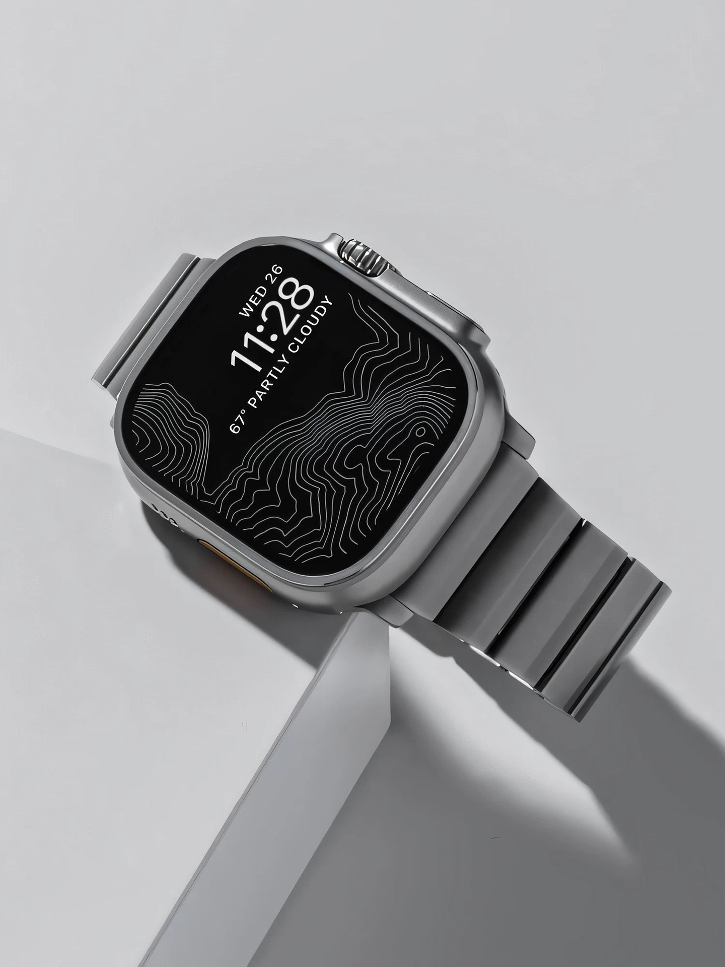 Norman MGD Compatible with Apple Watch bands 42/46/44/45/49mm New Magnetic Ultra Pure Titanium iWatch Band Titanium Alloy-MGD CASE