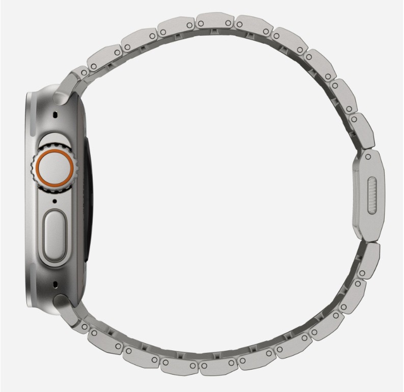 Norman MGD Compatible with Apple Watch bands 42/46/44/45/49mm New Magnetic Ultra Pure Titanium iWatch Band Titanium Alloy-MGD CASE