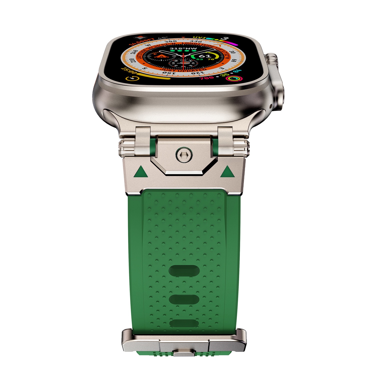 MGD Suitable for Apple Watch outdoor sports watch band made of Metal Stainless Steel Bayer TPU Material 42/46/40/41/44/45/49mm for iWatch Series 11 10 9 8 7 6 5 4 SE/Ultra 3-MGD CASE