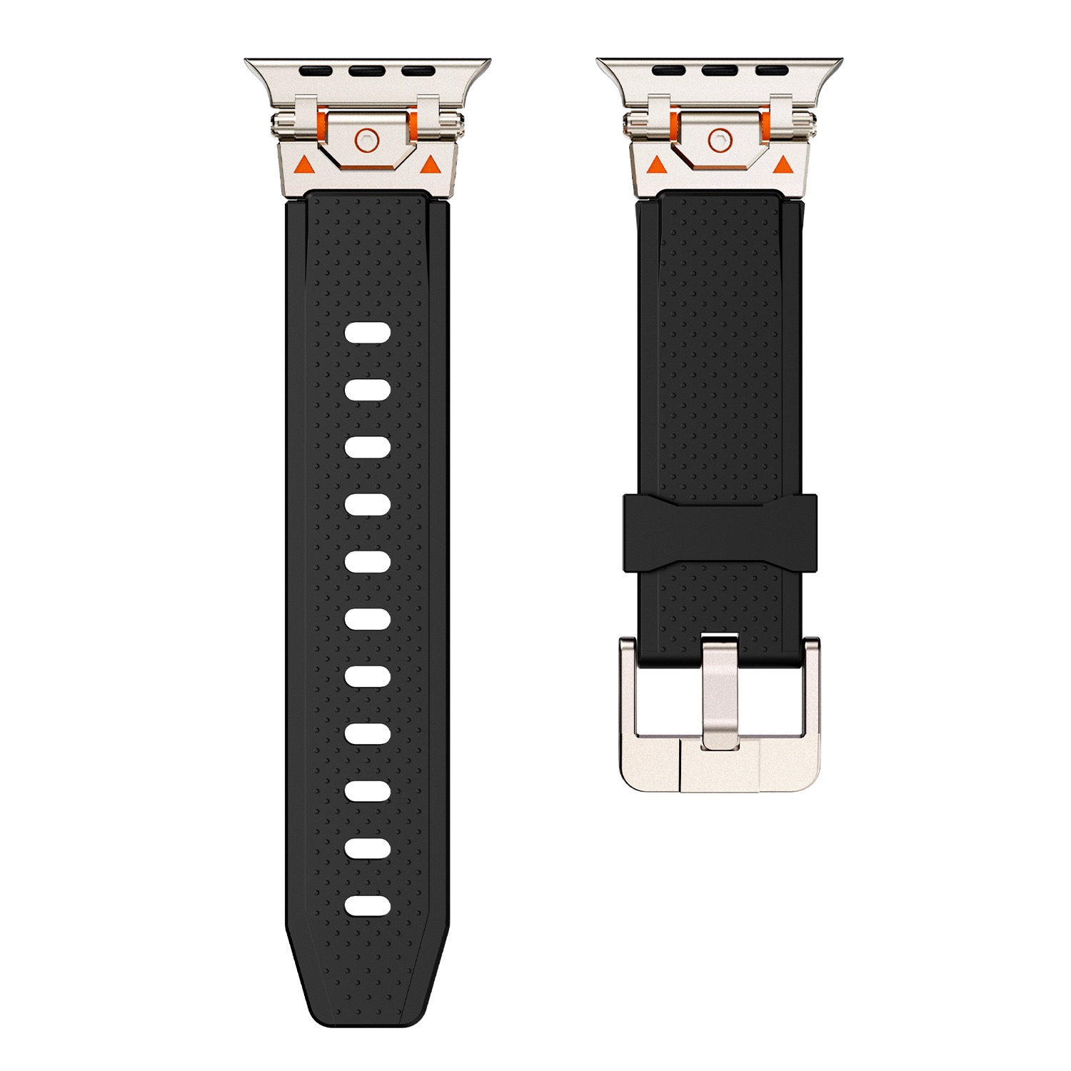 MGD Suitable for Apple Watch outdoor sports watch band made of Metal Stainless Steel Bayer TPU Material 42/46/40/41/44/45/49mm for iWatch Series 11 10 9 8 7 6 5 4 SE/Ultra 3-MGD CASE